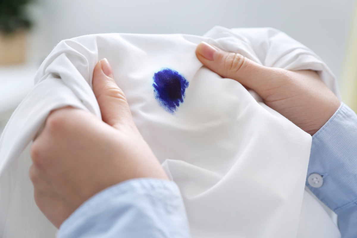 An image of ink stain on clothes
