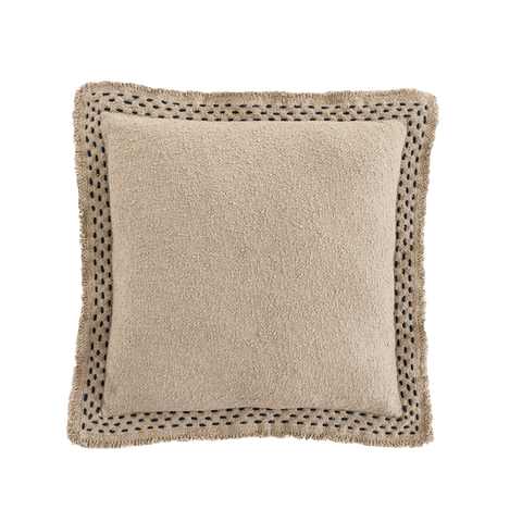 Hand Quilted Border Cotton Pillow
