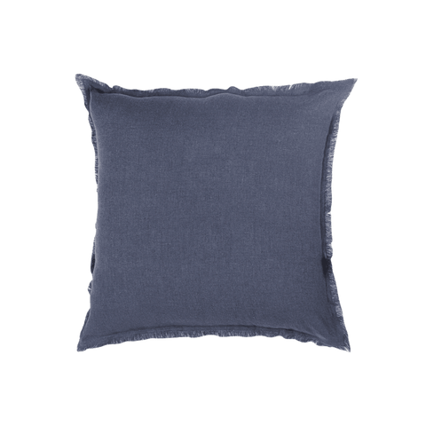 So Soft Navy Blue Linen Pillow