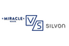 A comparison graphic featuring the brand logos for 'Miracle Made' and 'Silvon' separated by a large, stylized 'VS' in dark blue.
