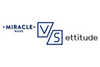 A comparison graphic featuring the brand logos for 'Miracle Made' and 'Ettitude' separated by a large, stylized 'VS' in dark blue.