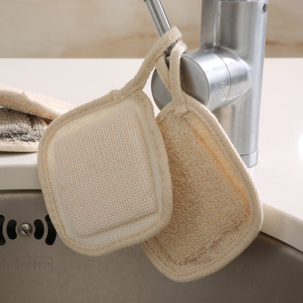 Dish Scrubber Pads, Made from Soft Non-Scratch Plant Fibers