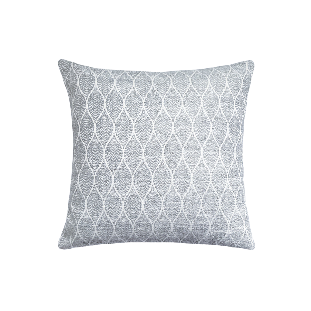 Summer Flora Grey Indoor and Outdoor Pillow
