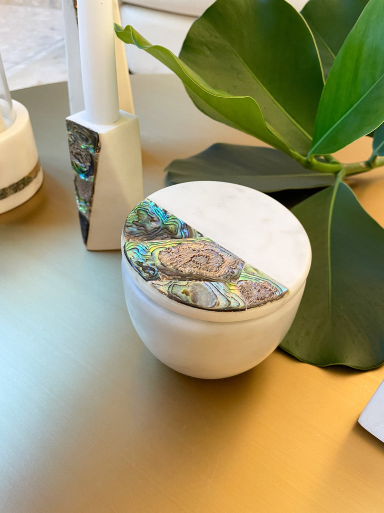 Rainbow Mother of Pearl Eucalyptus Candle