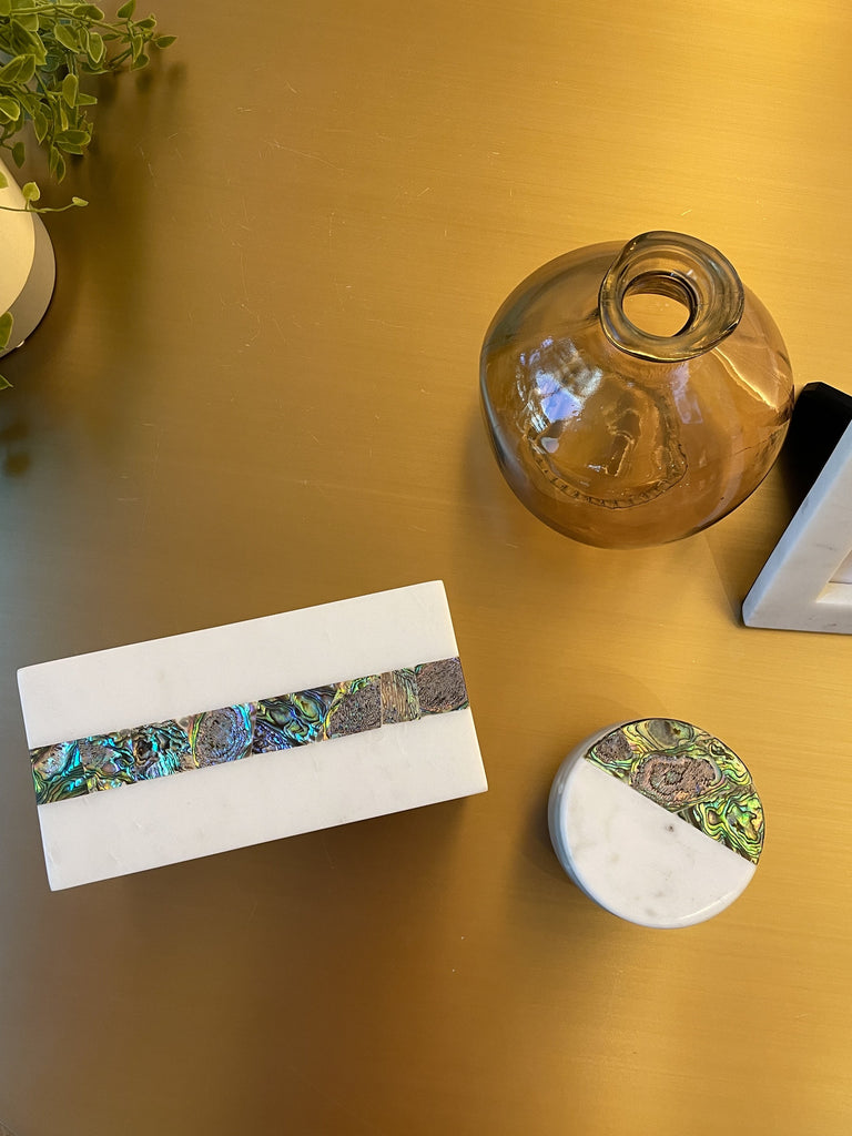 Rainbow Mother of Pearl Eucalyptus Candle