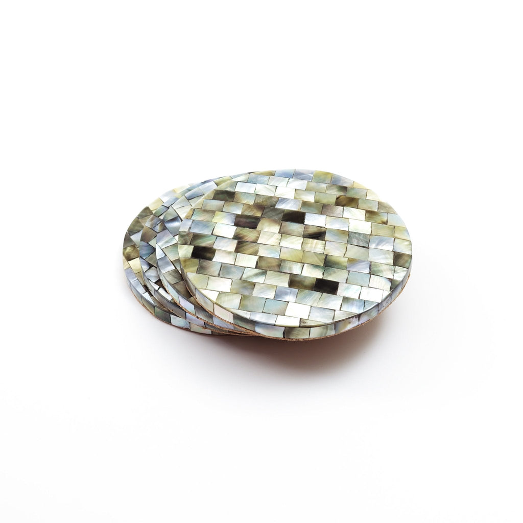 Natural Black Pearl - Mosaic Coasters