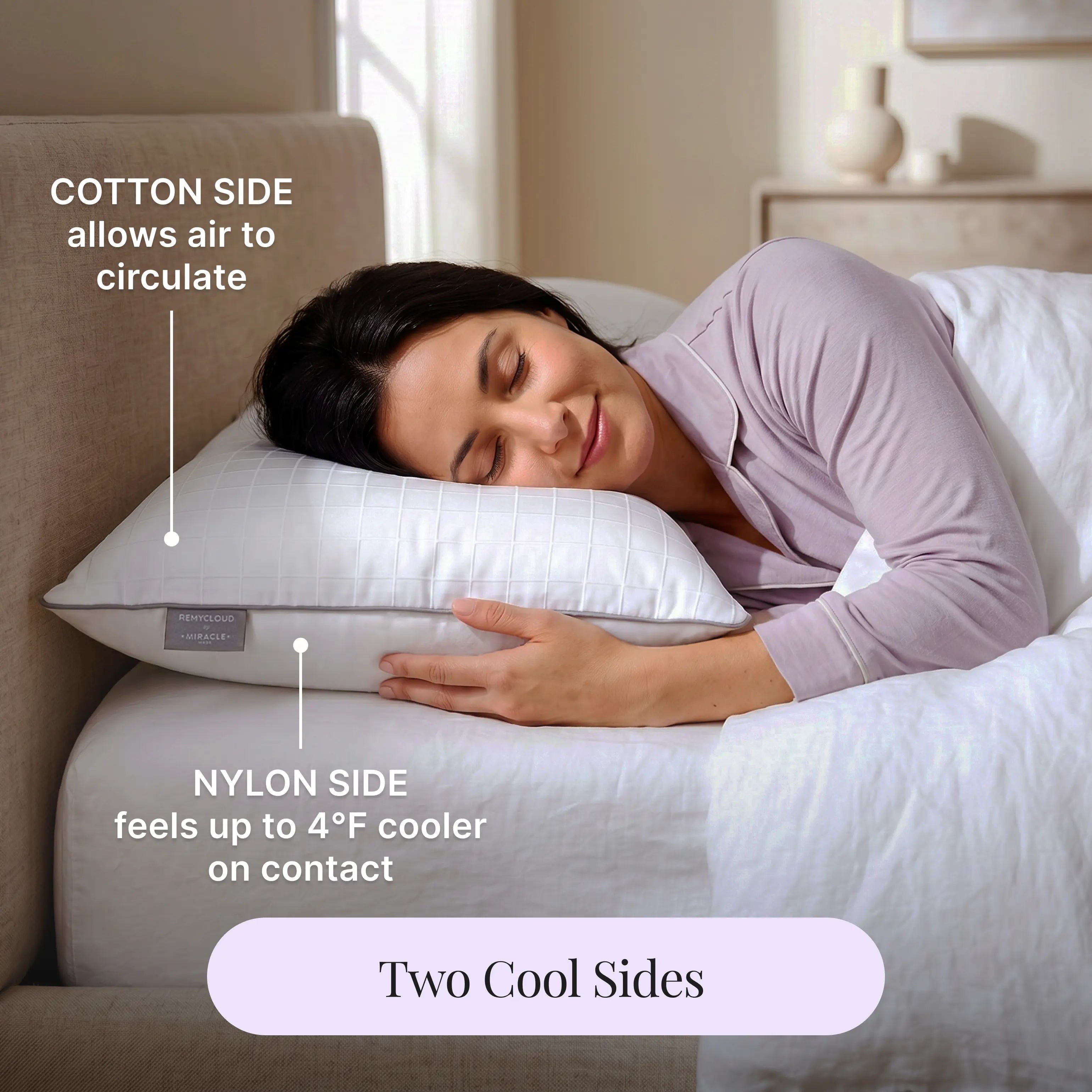RemyCloud cooling pillow lifestyle